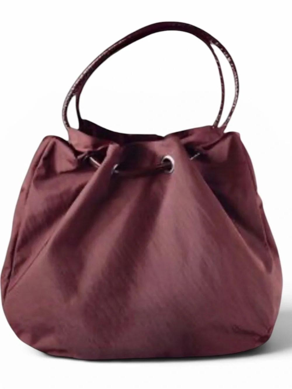 Hobo International Elizabeth Nylon & Leather Tote Bag in Eggplant